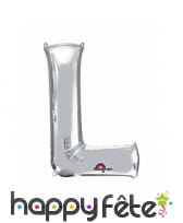 Ballon argenté géant en forme de Lettre, image 12