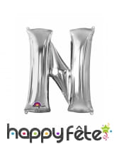 Ballon argenté géant en forme de Lettre, image 14