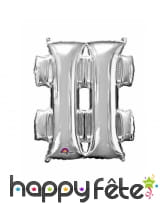 Ballon argenté géant en forme de Lettre, image 27
