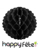 Boule alvéolée noire de 25cm