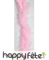Boa à plumes rose claires de 2m