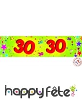 Banderole âge sur fond vert en papier 244cm, image 3