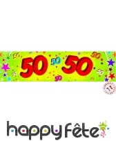 Banderole âge sur fond vert en papier 244cm, image 5