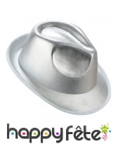 Borsalino argenté uni