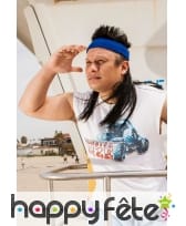 Bandeau bleu avec coupe mulet, image 1