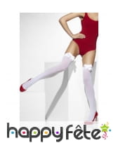 Bas blancs autofixants avec noeud blanc, image 1