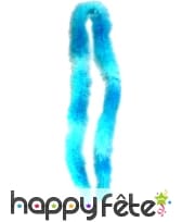 Boa bleu ciel et turquoise de 2m