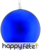 Boule bleue de Noel 10cm