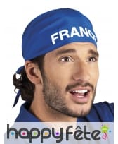 Bandana bleu imprimé France