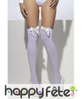 Bas blanc noeuds et roues, image 1