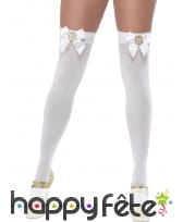 Bas blanc noeuds et roues, image 2