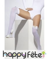 Bas blanc noeuds et roues