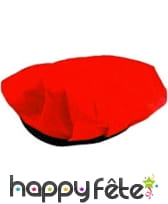 Béret basque rouge en crépon