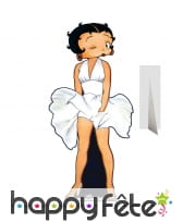 Betty boop robe de marilyn en carton plat