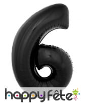 Ballon chiffre aluminium noir de 1m, image 11