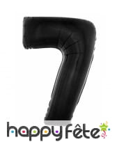 Ballon chiffre aluminium noir de 1m, image 7