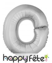 Ballon chiffre argenté géant de 1m, image 1