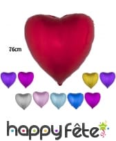 Ballon coeur aluminium de 76cm