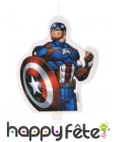 Bougie Captain America de 7,3cm
