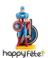 Bougie Captain América décorative
