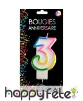 Bougie chiffre anniversaire, image 4