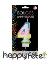 Bougie chiffre anniversaire, image 5