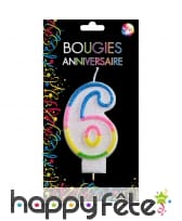 Bougie chiffre anniversaire, image 7