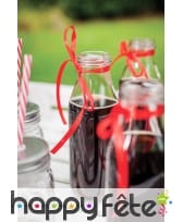 Bouteille candy bar en verre de 21cm, image 1