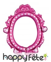 Ballon cadre de Princesses Disney rose, 53x63 cm
