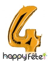 Ballon chiffre doré, image 5