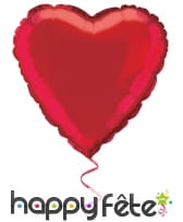 Ballon coeur de 45cm en aluminium, image 1