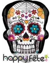 Ballon crâne Dia de los muertos de 60cm