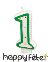 Bougie chiffre d'anniversaire à pois, image 5