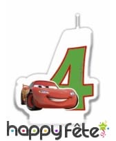 Bougie chiffre d'anniversaire Cars, image 2