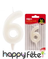 Bougie chiffre d'anniversaire phosphorescente, image 7