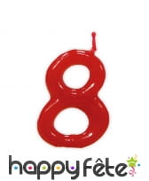 Bougie chiffre d'anniversaire rouge 5cm, image 9