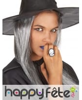 Bague camée gothique femme squelette, image 1