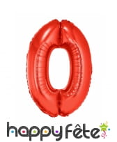 Ballon chiffre géant rouge de 102cm, image 2