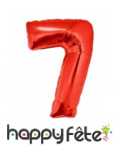 Ballon chiffre géant rouge de 102cm, image 9