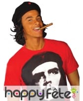 Béret Ché Gévara avec cheveux, image 1