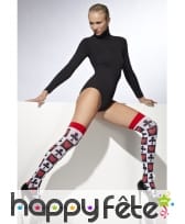 Bas carreaux jeux de carte