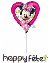 Ballon coeur Minnie Mouse de 23 cm