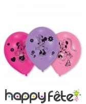 Ballons colorés Minnie Mouse, par 10