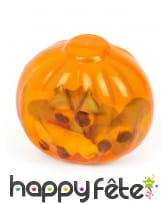 Boite citrouille orange transparent de 5cm, image 1