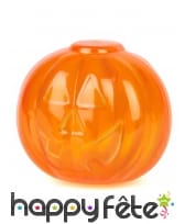 Boite citrouille orange transparent de 5cm