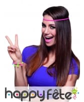 Bracelet coloré peace and love