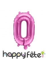 Ballon chiffre rose de 35 cm, image 1