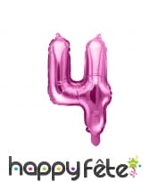 Ballon chiffre rose de 35 cm, image 5