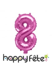 Ballon chiffre rose de 35 cm, image 9