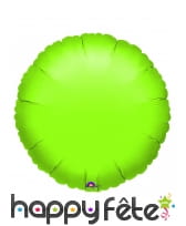 Ballon citron vert rond en alu de 45cm